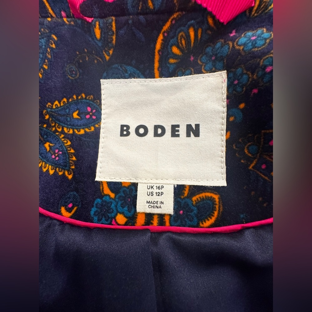Boden Canterbury Velvet Coat - Picture 7 of 10